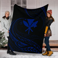 Kanaka Premium Blanket - Blue - Frida Style - Polynesian Pride