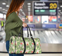 Tropical Hibiscus, Plumeria Green Hawaii Travel Bag - Polynesian Pride