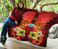 Federated States Of Micronesia Premium Quilt - Tribal Tuna Fish - Polynesian Pride