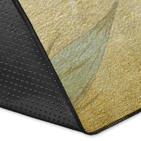 Hibibus Blue And Red Area Rug AH - Polynesian Pride