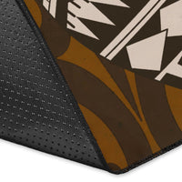 American Samoa Custom Personalised Area Rugs - Polynesian Boar Tusk - Polynesian Pride