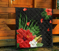Hawaii Hibiscus Polynesian Premium Quilt - Polynesian Pride