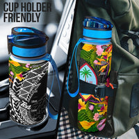 Guam Custom Personalised Hydro Tracking Bottle - Seal Spiral Polynesian Patterns - Polynesian Pride