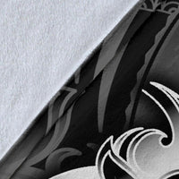 Polynesian Hawaii All Over Premium Blanket - Kanaka Maoli White Turtle - Polynesian Pride