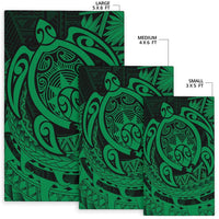 Hawaii Polynesian Turtle Rug - Green - Polynesian Pride