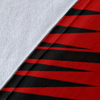 Guam Polynesian Premium Blanket - Red Guam Coat Of Arms Polynesian Tattoo - Polynesian Pride