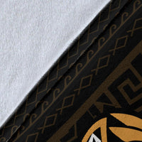 Hawaii Kakau Polynesian Turtle Map Premium Blanket - Polynesian Pride