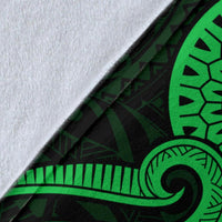 Nauru Premium Blanket - Green Tentacle Turtle - Polynesian Pride
