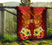 Tokelau Personalised Premium Quilt - Tribal Tuna Fish - Polynesian Pride