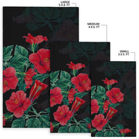 Hibiscus Red Flower Area Rug AH - Polynesian Pride