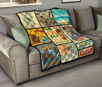 Hawaii Culture Vintage Premium Quilt - Polynesian Pride