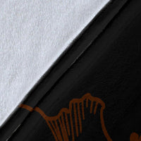 Hawaii Hibiscus Premium Blanket - Turtle Map - Orange - Polynesian Pride