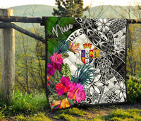 Niue Premium Quilt - Turtle Plumeria Banana Leaf - Polynesian Pride