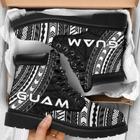 Guam Leather Boots - Polynesian Black Chief Version - Polynesian Pride