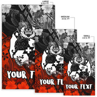 Tonga Polynesian Personalised Rug - Vintage Polynesian Style - Polynesian Pride