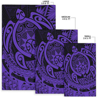 Hawaii Polynesian Turtle Rug - Purple - Polynesian Pride
