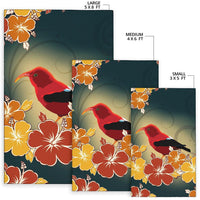 Honeycreeper Hibiscus Area Rug AH - Polynesian Pride