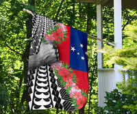 Samoa Flag - Curve Style - Polynesian Pride