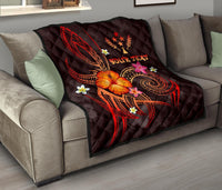 Kosrae Polynesian Personalised Premium Quilt - Legend of Kosrae (Red) - Polynesian Pride