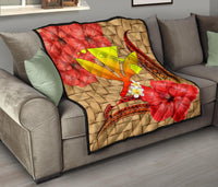 Hawaii Lauhala Kanaka Polynesian Premium Quilt - Polynesian Pride
