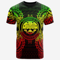 Federated States of Micronesian T Shirt F S M Seal Map Polynesian Tattoo Reggae Unisex Reggae - Polynesian Pride
