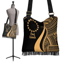 Cook Islands Boho Handbag - Gold Polynesian Tentacle Tribal Pattern - Polynesian Pride