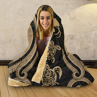 Papua New Guinea Hooded Blanket - Gold Tentacle Turtle - Polynesian Pride