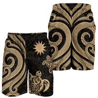 Nauru Men's Short - Gold Tentacle Turtle - Polynesian Pride