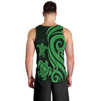 Niue Men's Tank Top - Green Tentacle Turtle - Polynesian Pride
