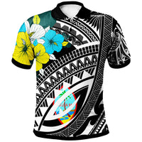 Guam Polo Shirt Polynesian Pattern Black Color Unisex Black - Polynesian Pride
