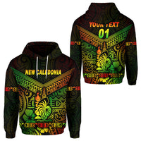 Custom New Caledonia Hoodie Simple Style Reggae LT8 Unisex Reggae - Polynesian Pride