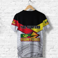 Papua New Guinea SP Hunters T Shirt Rugby Original Style White LT8 - Polynesian Pride