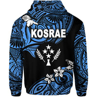 FSM Kosrae Zip Hoodie Unique Vibes Blue LT8 - Polynesian Pride