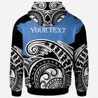 Kosrae Custom Hoodie Ethnic Style With Round Black White Pattern - Polynesian Pride
