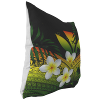 Kanaka Maoli (Hawaiian) Pillow Cases, Polynesian Plumeria Banana Leaves Reggae - Polynesian Pride