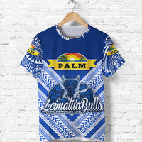 Mate Maa Tonga T Shirt Leimatua Bulls Creative Style Blue LT8 - Polynesian Pride