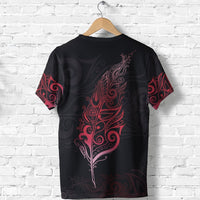 New Zealand Shirt, Maori Light Silver Fern T Shirt - Polynesian Pride