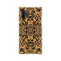 Polynesian Phone Case Yellow Black Samsung Galaxy Note 10 Plus - Polynesian Pride