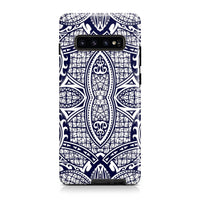 Polynesian Tough Case Blue And White Samsung Galaxy S10+ - Polynesian Pride