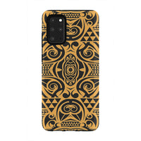 Polynesian Tough Case Yellow Black Samsung Galaxy S20 Plus - Polynesian Pride