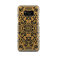 Polynesian Phone Case Yellow Black Samsung Galaxy S8 - Polynesian Pride