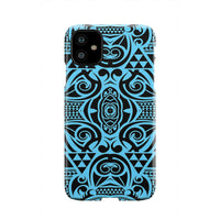 Polynesian Phone Case Grown Blue White iPhone 11 - Polynesian Pride