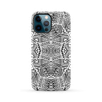 Polynesian Tough Case White And Black iPhone 12 Pro Max - Polynesian Pride