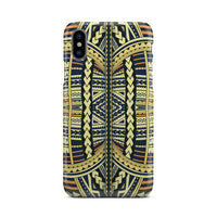 Polynesian Phone Case Yellow iPhone Xs - Polynesian Pride