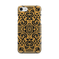 Polynesian Phone Case Yellow Black iPhone 8 - Polynesian Pride