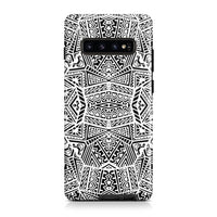 Polynesian Tough Case White And Black Samsung Galaxy S10 - Polynesian Pride