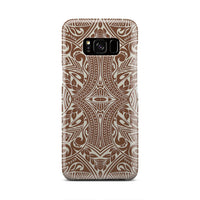 Polynesian Tribal Phone Case Brown Samsung Galaxy S8 - Polynesian Pride