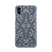 Polynesian Phone Case Blue iPhone Xs - Polynesian Pride