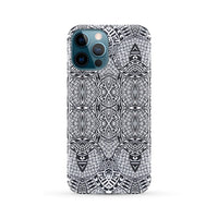 Polynesian Phone Case Black And White iPhone 12 Pro Max - Polynesian Pride