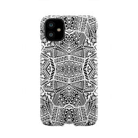 Polynesian Phone Case White And Black iPhone 11 - Polynesian Pride